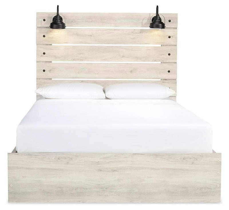 Cambeck Queen Panel Storage Bed and 2 Nightstands - B192B135