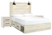 Cambeck Queen Panel Storage Bed and 2 Nightstands - B192B135