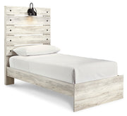 Cambeck Twin Panel Bed with Dresser and Nightstand in Whitewash - PKG019211