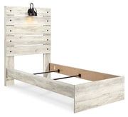 Cambeck Twin Panel Bed with Dresser and Nightstand in Whitewash - PKG019211