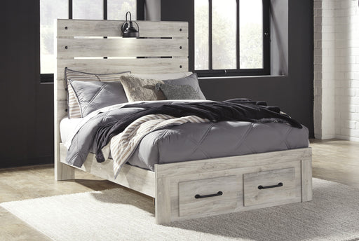 Cambeck Whitewash Full Footboard Storage Bed - Gate FurnitureFull Bed