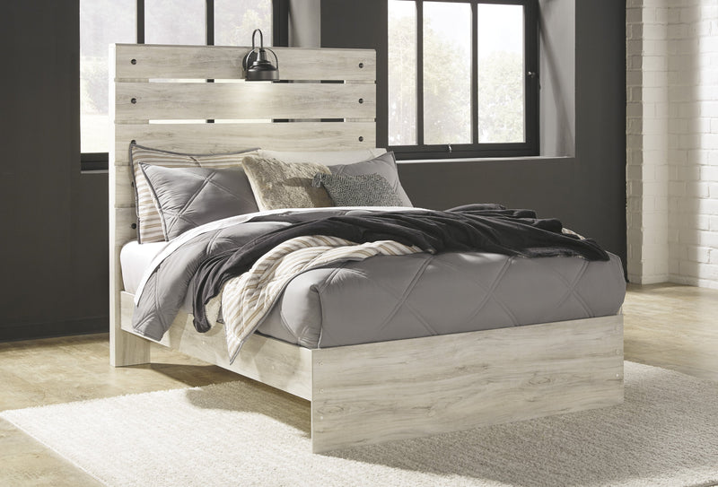 Cambeck Whitewash Full Panel Bed - Gate FurnitureFull Bed