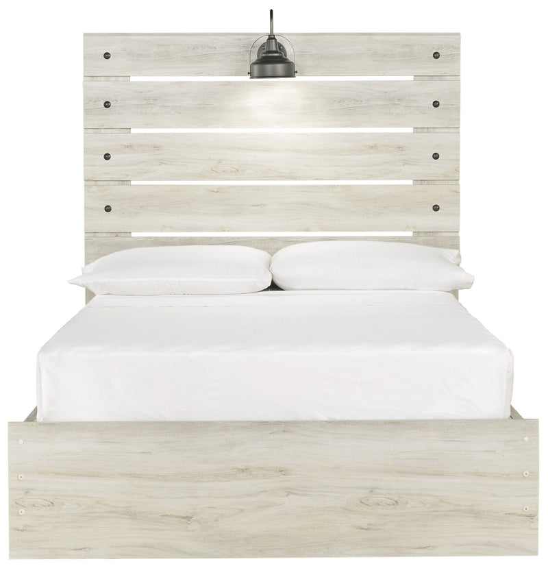Cambeck Whitewash Full Side Storage Platform Bed - Gate FurnitureFull Bed