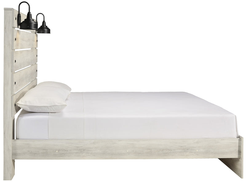 Cambeck Whitewash King Panel Bed - Gate FurnitureKing Bed