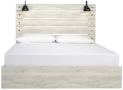 Cambeck Whitewash King Panel Bed - Gate FurnitureKing Bed