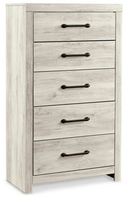Cambeck Whitewash King Panel Bed with Storage, Chest and 2 Nightstands - B192B80