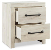 Cambeck Whitewash King Panel Bed with Storage, Chest and 2 Nightstands - B192B80