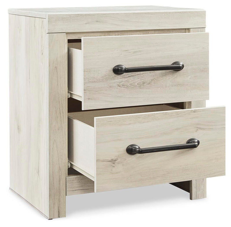 Cambeck Whitewash King Panel Bed with Storage, Chest and 2 Nightstands - B192B80