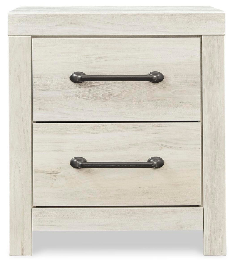 Cambeck Whitewash King Panel Bed with Storage, Chest and 2 Nightstands - B192B80