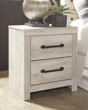 Cambeck Whitewash King Panel Bed with Storage, Chest and 2 Nightstands - B192B80