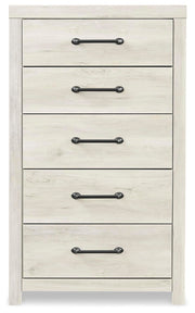 Cambeck Whitewash King Panel Bed with Storage, Chest and 2 Nightstands - B192B80