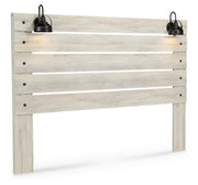 Cambeck Whitewash King Panel Headboard, Dresser, Mirror and Nightstand - B192B69