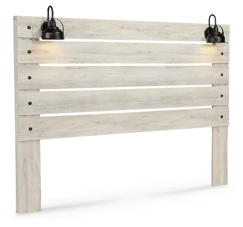 Cambeck Whitewash King Panel Headboard, Dresser, Mirror and Nightstand - B192B69