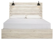 Cambeck Whitewash King Panel Storage Bed, Dresser and 2 Nightstands - B192B118