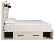 Cambeck Whitewash King Storage Bed, Dresser, Chest and 2 Nightstands - B192B107