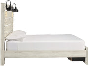 Cambeck Whitewash Queen Footboard Storage Bed - Gate FurnitureQueen Bed
