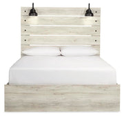 Cambeck Whitewash Queen Panel Bed and Chest - B192B121