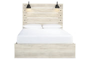 Cambeck Whitewash Queen Panel Bed with 2 Storage Drawers - Gate FurnitureQueen Bed