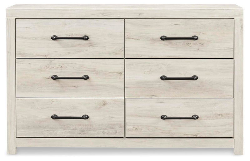 Cambeck Whitewash Queen Panel Bed with Storage, Dresser and 2 Nightstands - B192B99