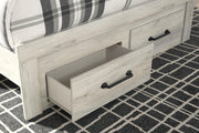 Cambeck Whitewash Queen Panel Storage Bed, Dresser and 2 Nightstands - B192B76