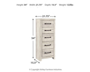Cambeck Whitewash Queen Panel Storage Bed, Dresser, Chest and 2 Nightstands - B192B120