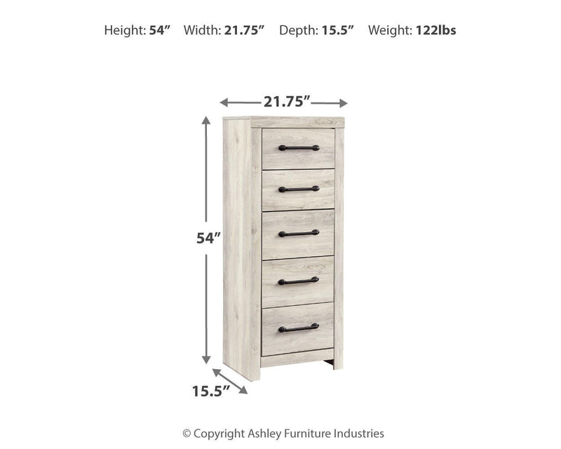 Cambeck Whitewash Queen Panel Storage Bed, Dresser, Chest and 2 Nightstands - B192B120