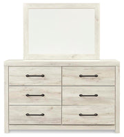 Cambeck Whitewash Queen Panel Storage Bed, Dresser, Mirror, 2 Chests and 2 Nightstands - B192B90