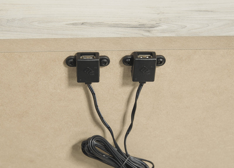 Cambeck Whitewash Storage Platform Bedroom Set - Gate FurnitureBedroom Set