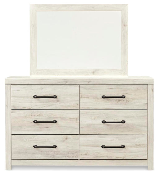Cambeck Whitewash Twin Panel Bed, 2 Dressers, 2 Mirrors and 2 Nightstands - B192B88