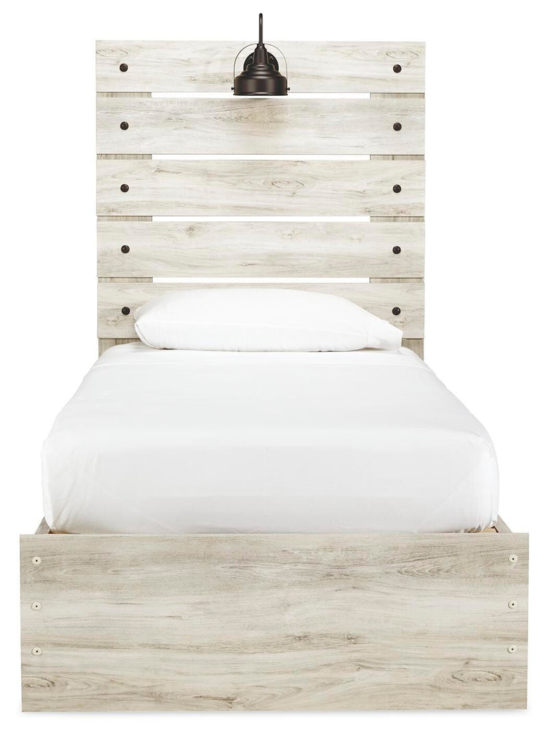 Cambeck Whitewash Twin Panel Bed, Dresser, Chest and Nightstand - B192B84
