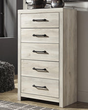 Cambeck Whitewash Twin Panel Bed, Dresser, Chest and Nightstand - B192B84