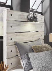 Cambeck Whitewash Twin Panel Bed - Gate FurnitureTwin Bed