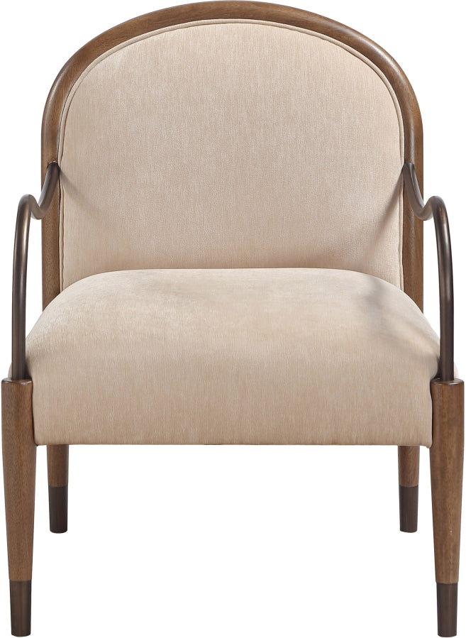 Cambria Performance Fabric Upholstered Chair in Beige - 33044Beige