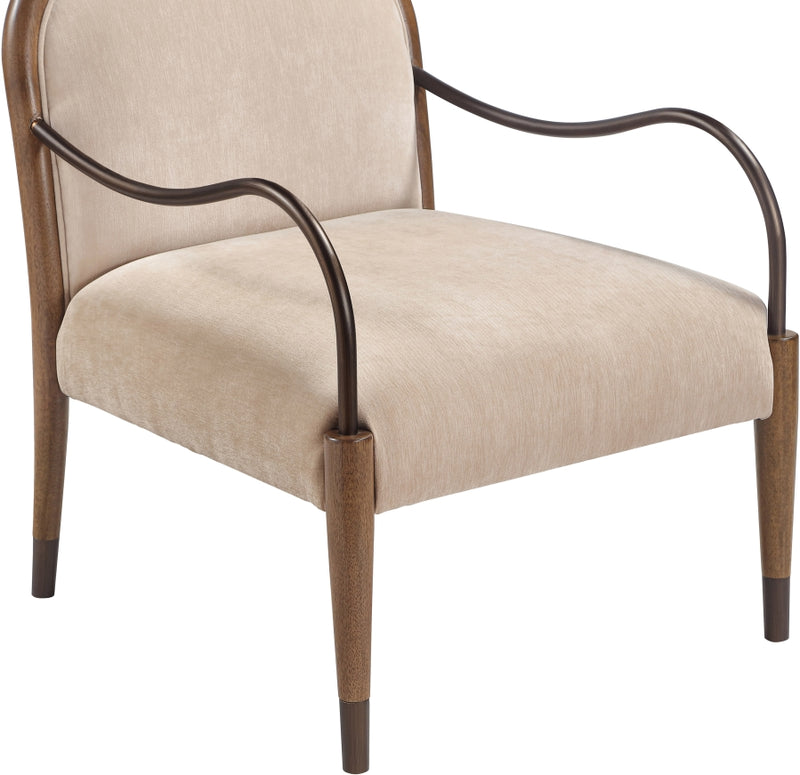Cambria Performance Fabric Upholstered Chair in Beige - 33044Beige