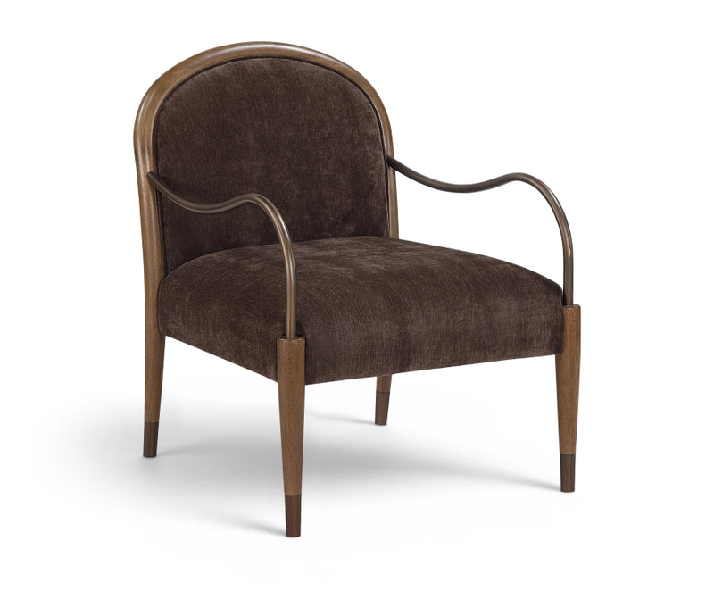 Cambria Performance Fabric Upholstered Chair in Brown - 33044Brown