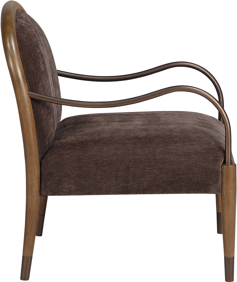 Cambria Performance Fabric Upholstered Chair in Brown - 33044Brown