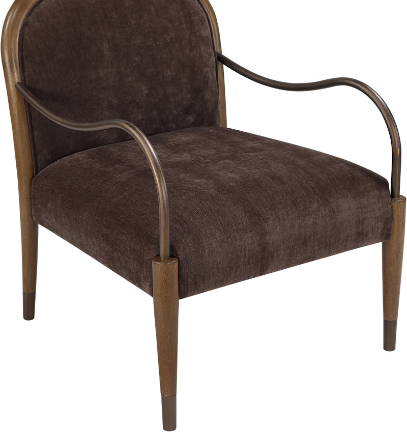 Cambria Performance Fabric Upholstered Chair in Brown - 33044Brown