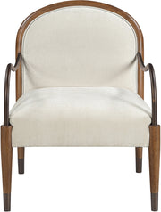 Cambria Performance Fabric Upholstered Chair in Cream - 33044Cream