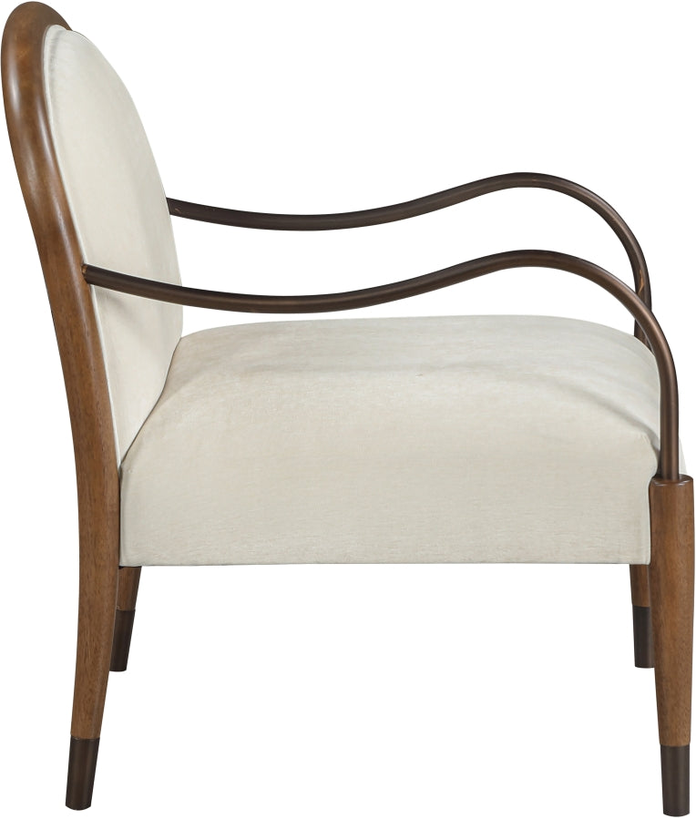 Cambria Performance Fabric Upholstered Chair in Cream - 33044Cream