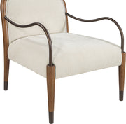 Cambria Performance Fabric Upholstered Chair in Cream - 33044Cream