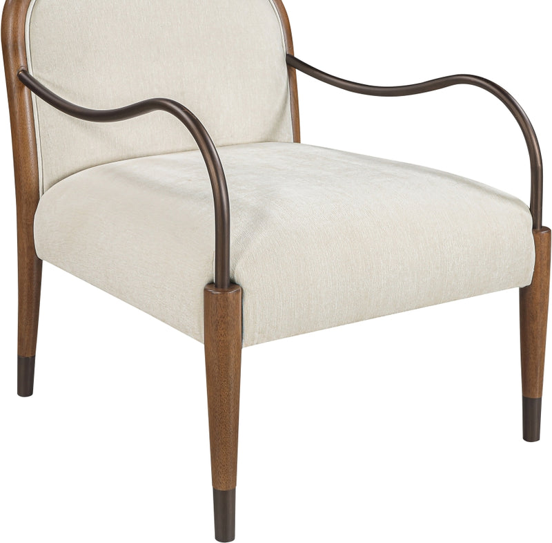 Cambria Performance Fabric Upholstered Chair in Cream - 33044Cream