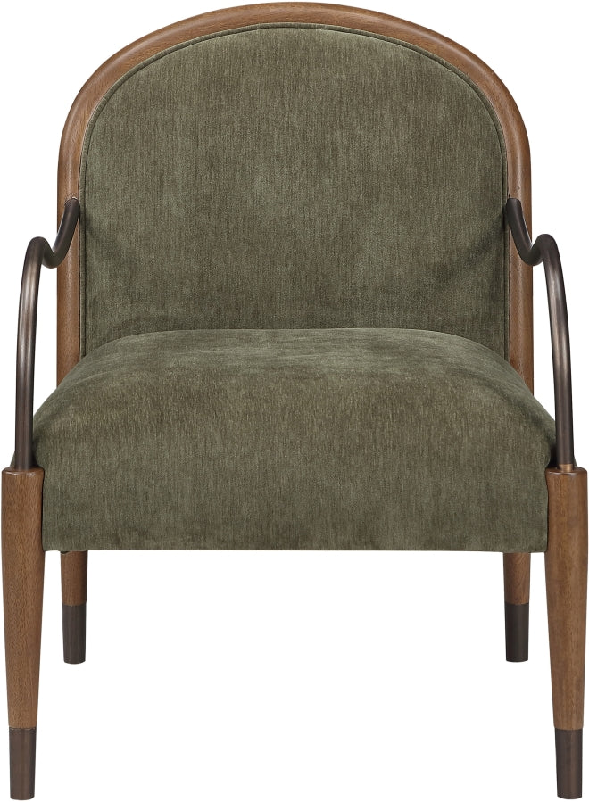 Cambria Performance Fabric Upholstered Chair in Green - 33044Green
