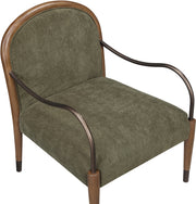 Cambria Performance Fabric Upholstered Chair in Green - 33044Green