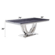 Cambrie Dining Table W/Engineered Stone Top - DN00221