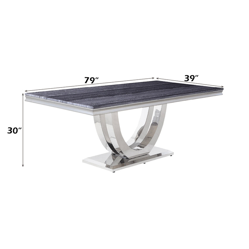 Cambrie Dining Table W/Engineered Stone Top - DN00221