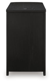 Camdill Black Chairside End Table - T208-117