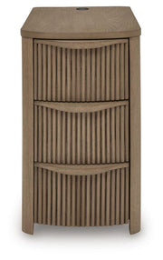 Camdill Light Brown Chairside End Table - T208-317