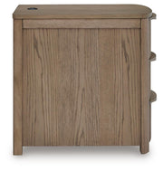 Camdill Light Brown Chairside End Table - T208-317