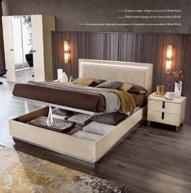 Camel Ambra Rombi Qs Bed With Frames Set - p14481