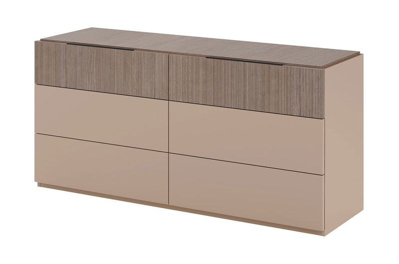 Camel Essenza Double Dresser / Mirror Set - p14046